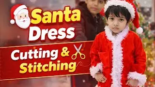  Santa Claus Dress Full Stitching Tutorial | Step by Step Santa Costume Making at Home2. #sewing