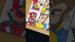 Deadpool & Wolverine in Different Cartoon Styles PART 50!! #shorts #deadpoolandwolverine