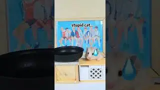 Chef Cat VS Hamster, Making Crepes with Milk😲🤤 | Cat Cooking Food #funnycat #catsoftiktok #shorts