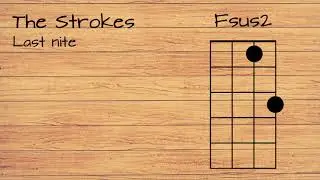 The Strokes - Last nite UKULELE TUTORIAL W/ LYRICS