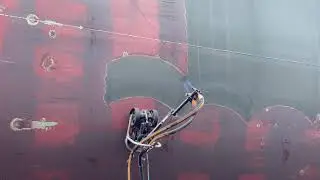 Ship Hull Steel Surface Preparation with V700 Abrasive Blasting and BlastOne SnakeBite Nozzles