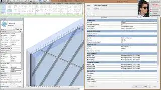 13 - Curtain Wall in revit شرح استخدام الحوائط الزجاجية في الريفيت وامكانية التعديل عليها