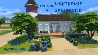 My First Round Wall Build Is A Lighthouse Cabin! | The Sims 4 Speed build [No CC]