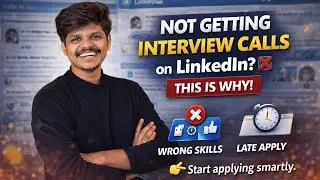 Not Getting Interview Calls on LinkedIn? ❌ This Is Why! | Sadu Vamsi 