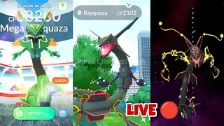 MEGA RAYQUAZA RAID DAY 🔴 LIVE Pok&eacute;mon Go 2025