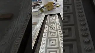 Making rubber mould #grc #ajman #grp #decor