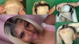 HOW TO GET BROWN ROOTS + ASH BLONDE COLOR ON 613 FRONTAL WIG| Ft. JGMI HAIR