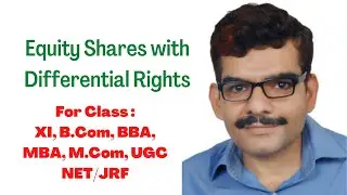 Equity Shares with Differential Rights | IPCC | CA Inter | Company Secretrary Course | CS ExecutiveI