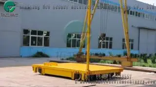 sliding line powered transfer vehicle