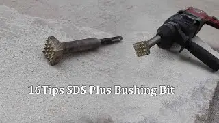 16 tips sds plus bushing bit, sds bush hammer bit