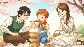 A Farewell Bento for My Best Friend 🌸 Ghibli Style Picnic ASMR