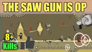 THE SAW GUN IS OP | GAMEPLAY | MINI MILITIA