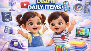 Pandu & Manu Learn Daily Use Items | Kids Learning Video | 3D Animated Educational Video