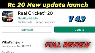 rc 20 New update launch || Full review V 4.9 || bug fixes update launch &hearts;️🔥