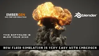 Embergen tutorial | Make fire explosion in blender | embergen blender
