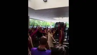 Groomsmen dance at Shivam baraat