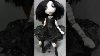 💀 Making a Creepy Cute Goth Doll for Halloween 💀