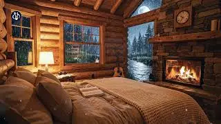 Deep Sleep Music 🌙🌧️ Rain Sounds For Deep Rest 💤 Warm Bedroom At Night