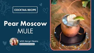 Pear Moscow Mule | Spicy Ginger Beer Cocktail with a Sweet Pear Kick + Easy Mocktail Version