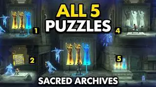 PRINCE OF PERSIA THE LOST CROWN ALL 5 SACRED ARCHIVES PUZZLE
