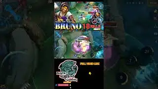 BRUNO ONE SHOT BUILD #mobilelegends #mlbb #brunogameplay #blacksharkgaming