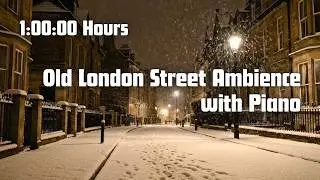 Dark Old London Street Ambience with Minimal Piano