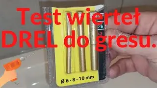 Test wierteł do gresu DREL budżetowe. Cena za komplet 35 zł.