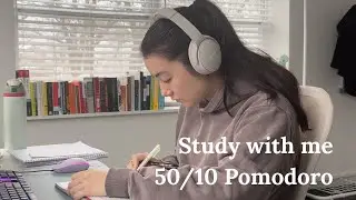 3 Hour Study With Me | 50/10 Pomodoro | No Music, No Talking