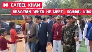 Warm welcome for Dr.Kafeel Khan at Sir Syed Memorial School