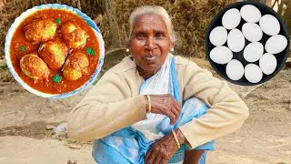 Anda Curry Recipe Village Style | EGG RECIPE | Tribe Grandma Cooking & Eating || Village Food.......