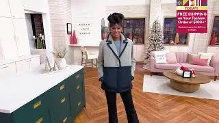 Peace Love World Mixed Media Coat on QVC