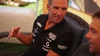 6X Ironman&reg; World Champion Dave Scott chats with the BioAstin Team