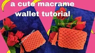 simple n easy way to make macrame wallet #a cute macrame wallet #@sumitasingha9768