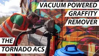The Tornado ACS Sucks The Graffiti From The Walls Using Eco-Friendly Vacuum For A Cleaner Fa&ccedil;ade
