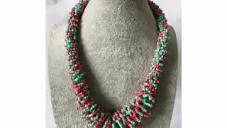 African Kenya Masai necklace.#handmadejewellery#kenyamasai#uk#