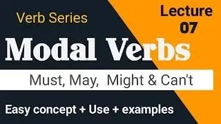 Modal Verb Part 3 | Modal Verbs in English Grammar | Verb part 7 | Verb by Aslam Ghallu 