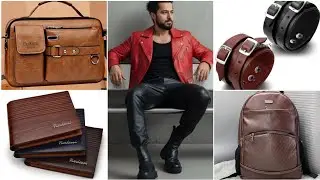 High quality leather fashion outfits ideas for boys and men.