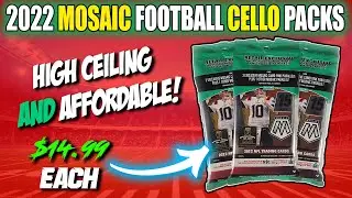 ☝ HIGH CEILING WITH GREAT VALUE! 2022 Mosaic Football Cello Pack Review! PINK CAMOS ARE 🔥
