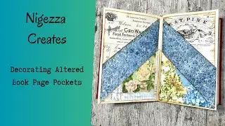 Decorating Altered Book Page Pockets