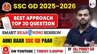 SSC GD 2025 |  Reasoning  | RRB Group D Reasoning for Railway Exams | Invictaa