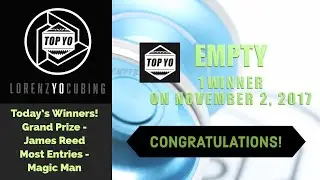 Throw Talk Thursday Ep#22 - TOPYO Empty Giveaway Winner
