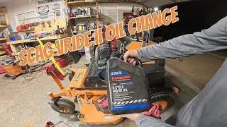 Scag VRide II 37 HP Vanguard Oil Change1