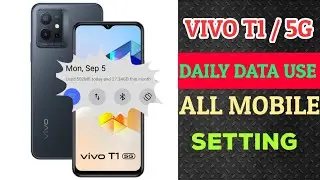 HOW TO ENABLE DAILY DATA USE ON SCREEN IN VIVO T1 / 5G ! Vivo t1 me daily data use kaise dekhe