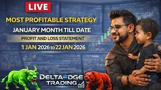 INTRADAY LIVE TRADING P&L STATMENT 1 JAN TO 22 JAN #trading #trader #nifty50 #nifty #stockmarket #
