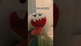 Boo Scares Luigi #mario #shorts #memes