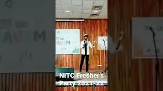 Fresher's Party 2021-22 || NIT Calicut || Chemical || #nitcalicut  #poetry #shayari #hostellife