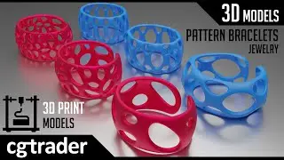 Smooth Pattern Bracelets Jewelry - 3D Print models on (CGTrader) - Chill out Lounge Music