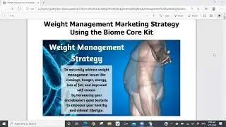 Synergy Worldwide &ndash; Weight Management Marketing Strategy Using the Biome Core Kit