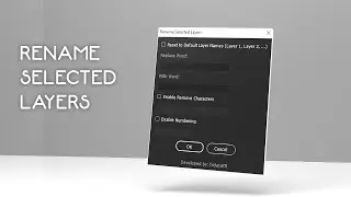 Rename Selected Layers v1.0 – adobe Illustrator | Auto Rename, Replace and Numbering Layers