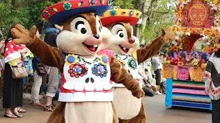 2014 ハロウィン TDS チップとデールのスケルトン・フィエスタの様子